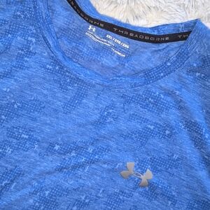 Under Armour Men's Heathered Blue Tee - 2xl